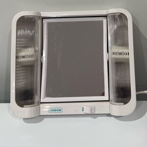 Vintage JERDON Double Lighted Table Make Up Mirror